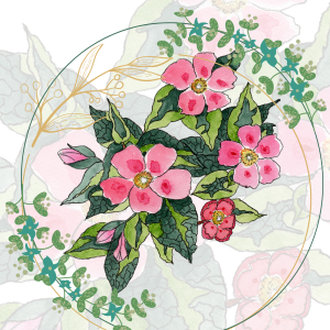Reproduction numérique A4 de l’illustration litsée citronnée